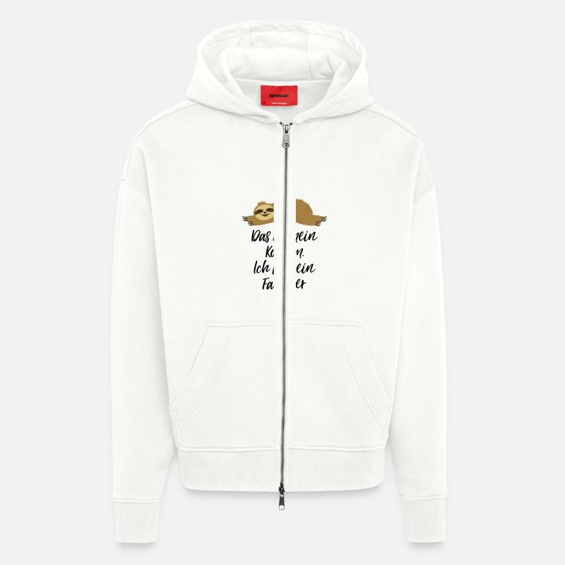 Faultier Kostüm - Zip Hoodie - made by SPREAD - OFF WHITE