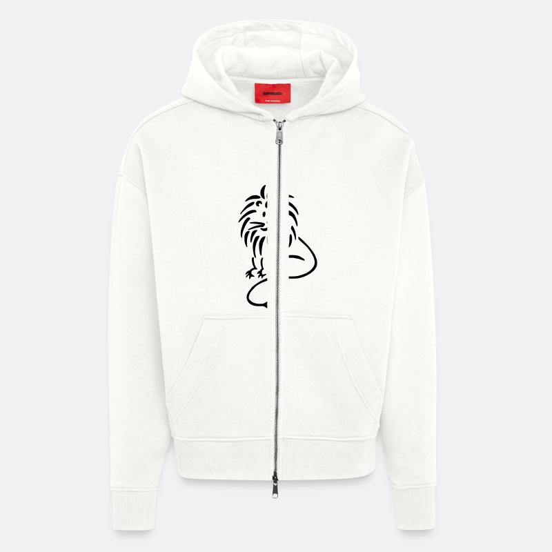 Loewe Vorderseite - Zip Hoodie - made by SPREAD - OFF WHITE