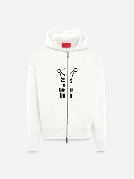 Lena - Zip Hoodie - made by SPREAD - OFF WHITE