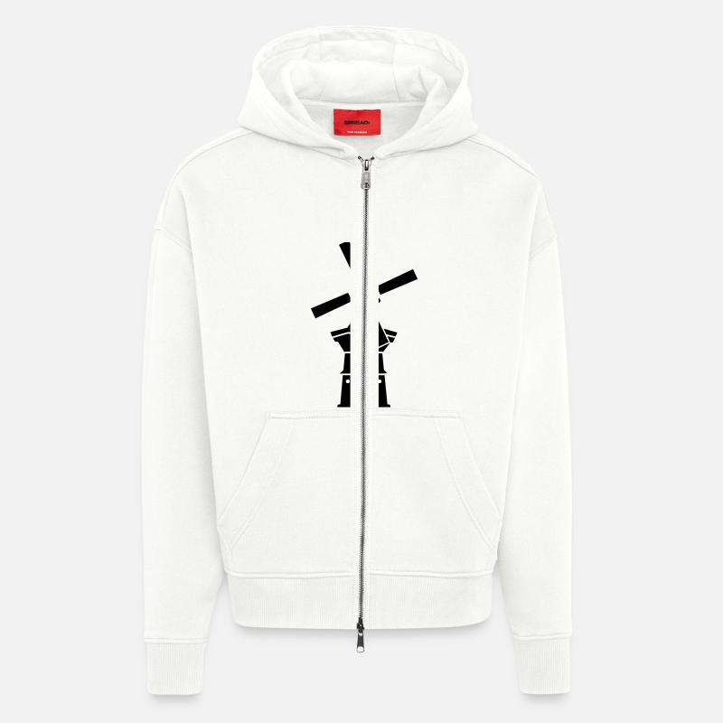 Windmill - Zip Hoodie - made by SPREAD - OFF WHITE