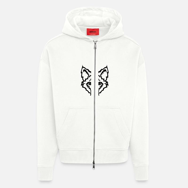 Fuchs - Zip Hoodie - made by SPREAD - OFF WHITE