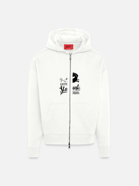 Eat my Stardust, Suckers - Zip Hoodie - made by SPREAD - OFF WHITE