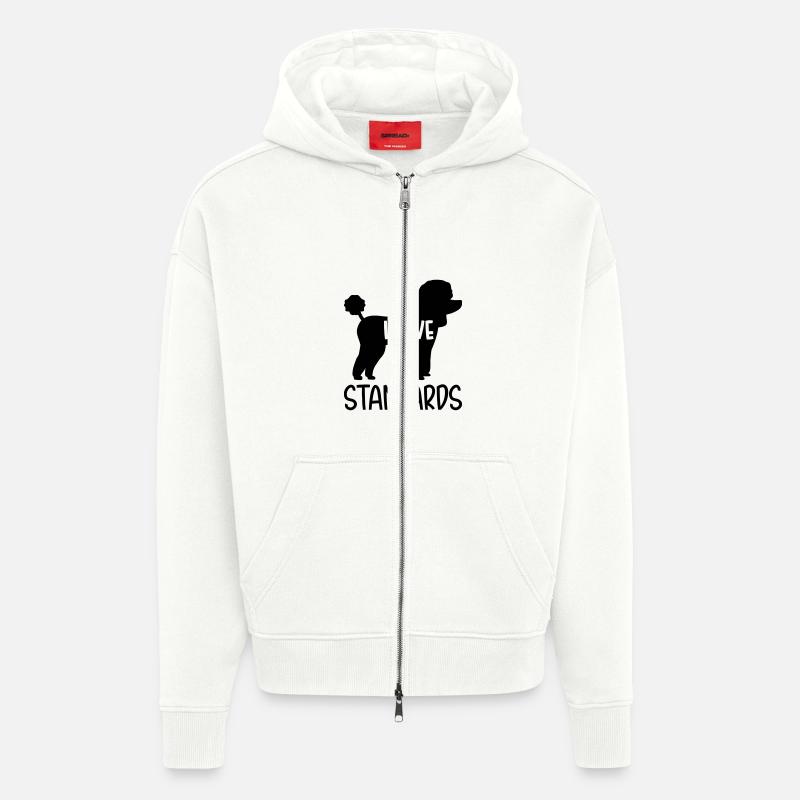 Caniche - Veste à capuche bio épaisse oversize fabriqué en UE - OFF WHITE