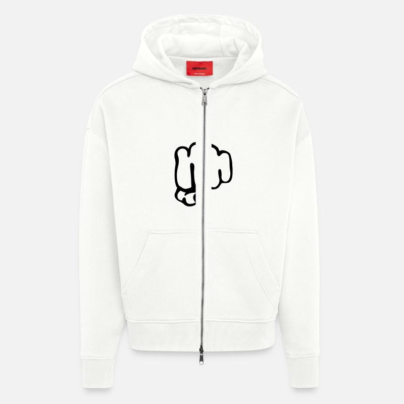 Faust - Zip Hoodie - made by SPREAD - OFF WHITE