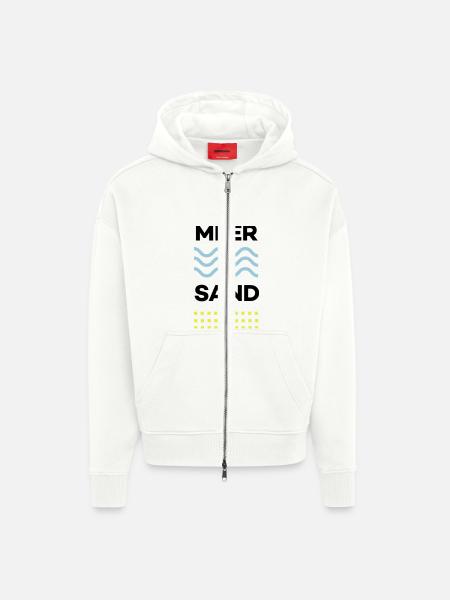 MEER&SAND - Zip Hoodie - made by SPREAD - OFF WHITE