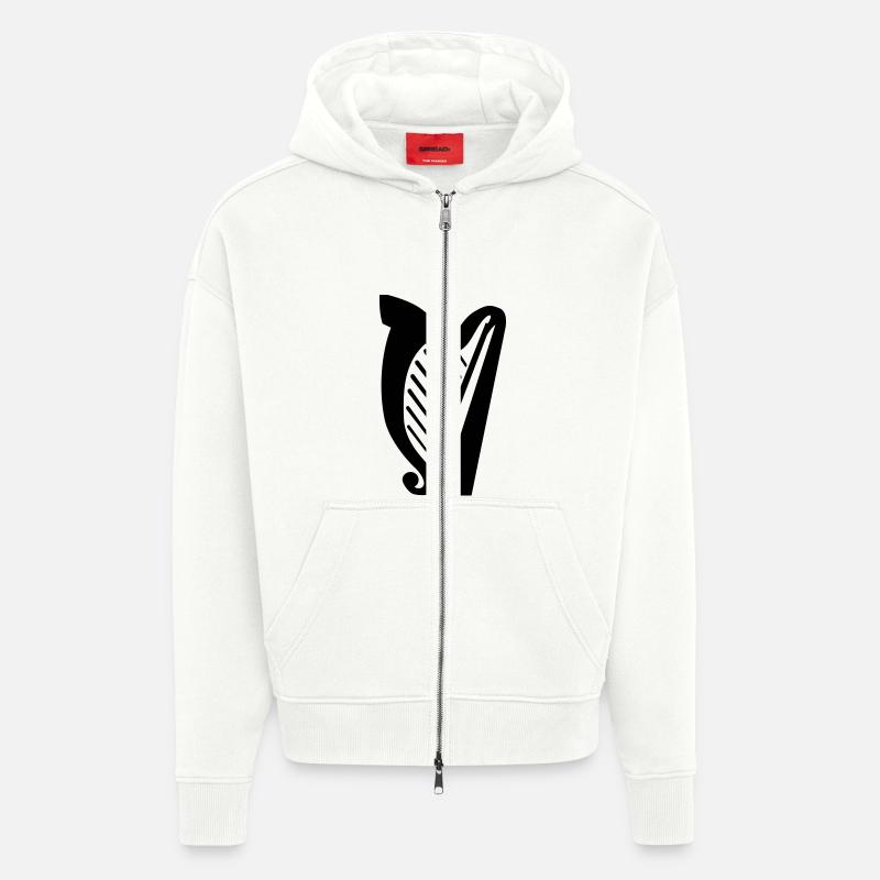 Harfe - Zip Hoodie - made by SPREAD - OFF WHITE