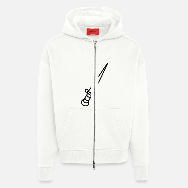 Messer - Zip Hoodie - made by SPREAD - OFF WHITE