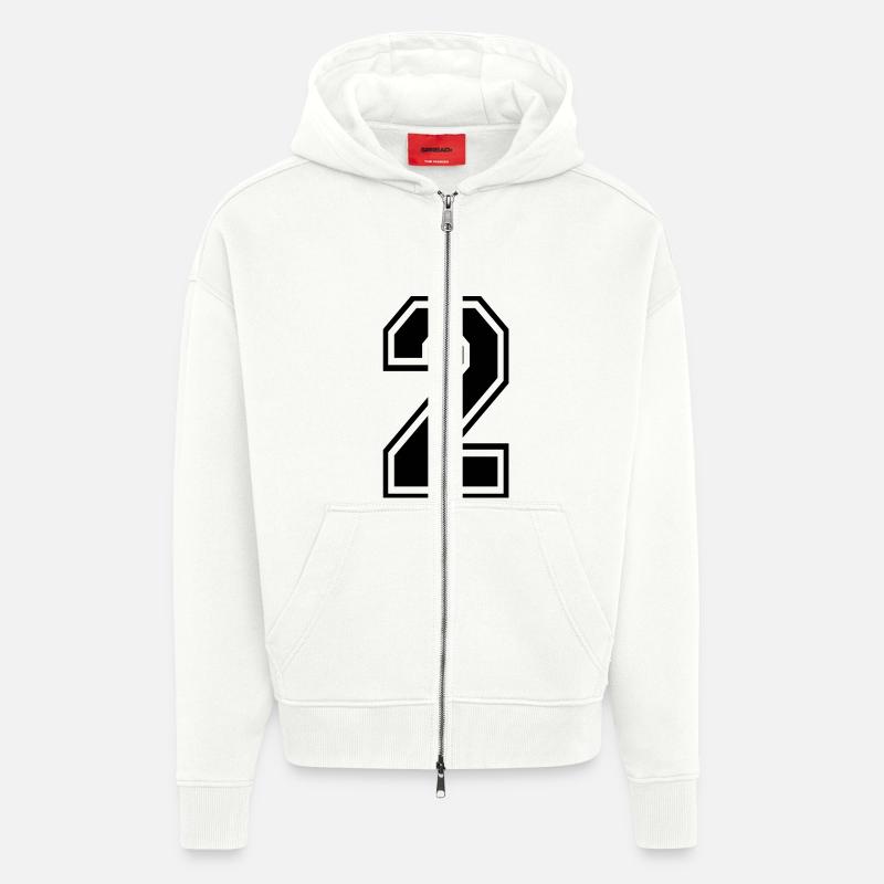 2 - Zip Hoodie - made by SPREAD - OFF WHITE