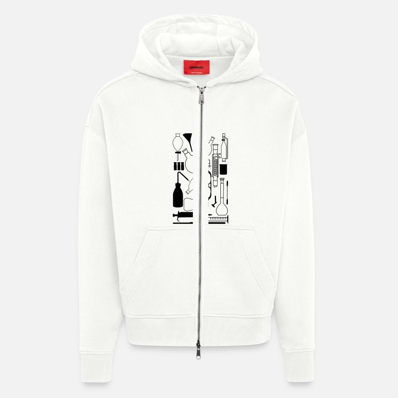 Laborgeräte - Zip Hoodie - made by SPREAD - OFF WHITE