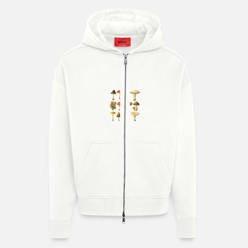 Champignons - Champignons - Champignon Champignon - Veste à capuche bio épaisse oversize fabriqué en UE - OFF WHITE