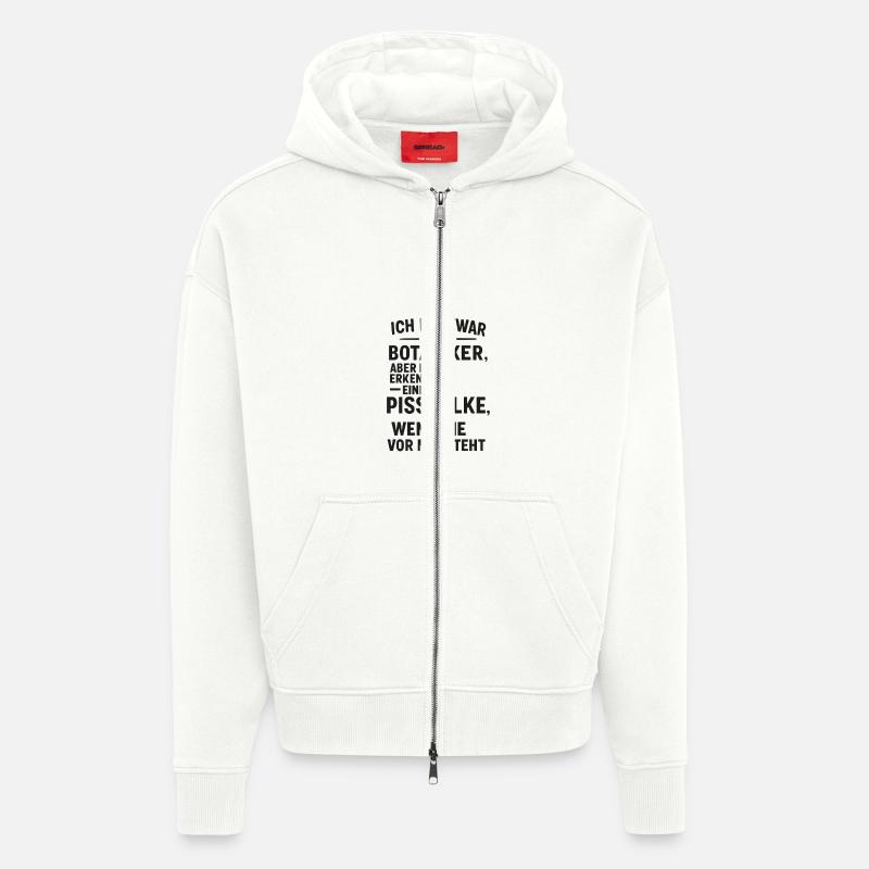 ich zwar kein Botaniker.... - Zip Hoodie - made by SPREAD - OFF WHITE