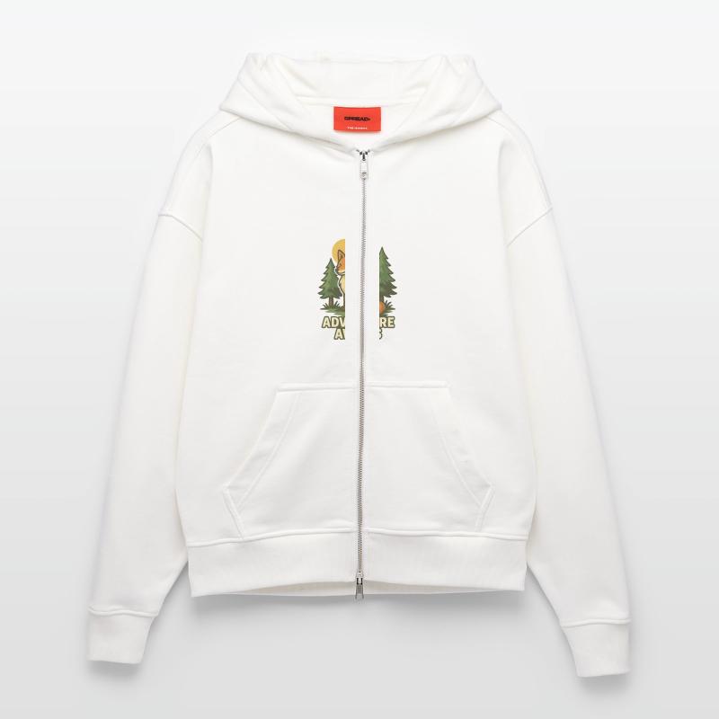 3 Zip Hoodie - made by SPREAD