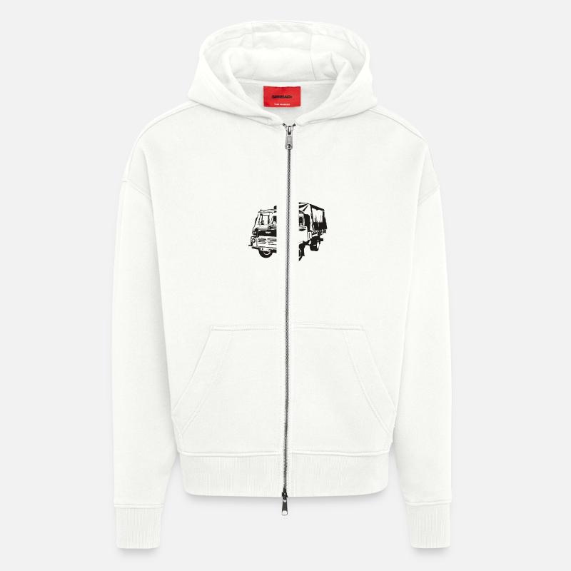 Robur Pritsche LO LD IFA - Zip Hoodie - made by SPREAD - OFF WHITE