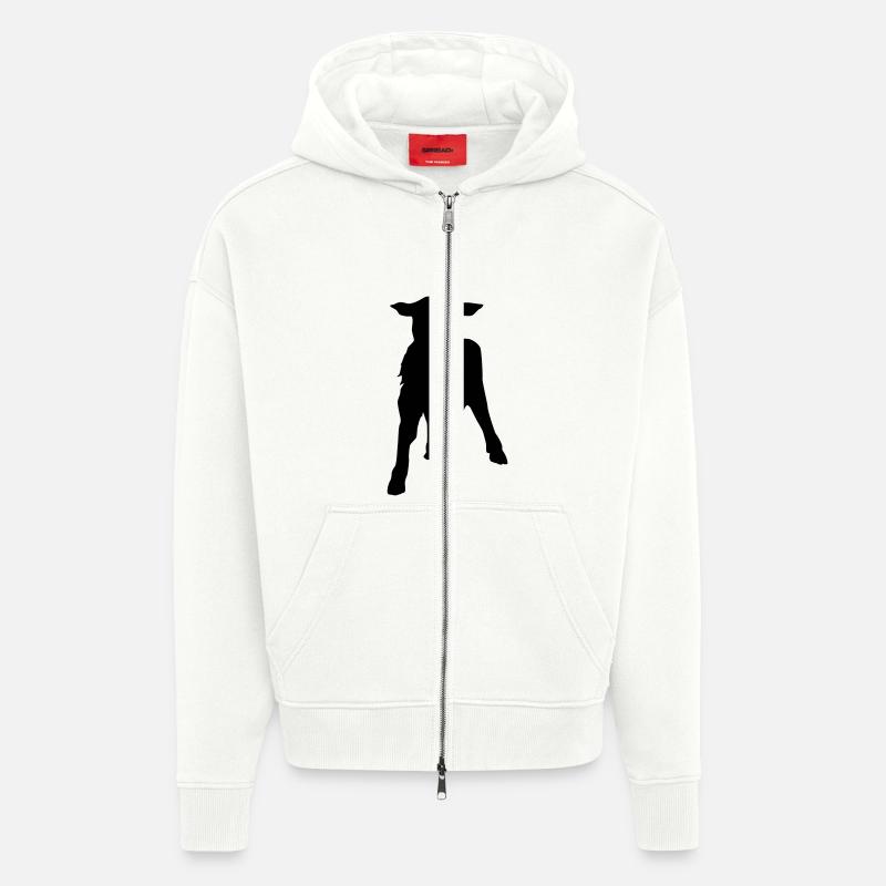 Lamm - Lamm Fromm? - Zip Hoodie - made by SPREAD - OFF WHITE