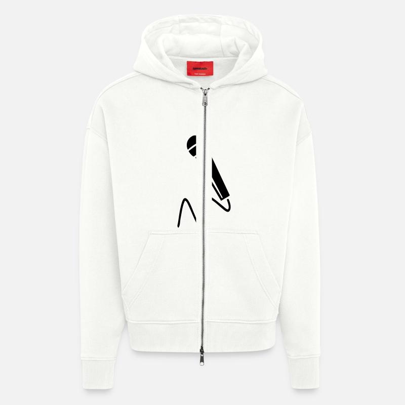 microtechnique - Veste à capuche bio épaisse oversize fabriqué en UE - OFF WHITE