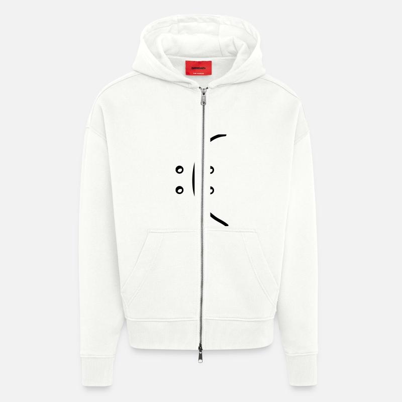 bipolar - Zip Hoodie - made by SPREAD - OFF WHITE