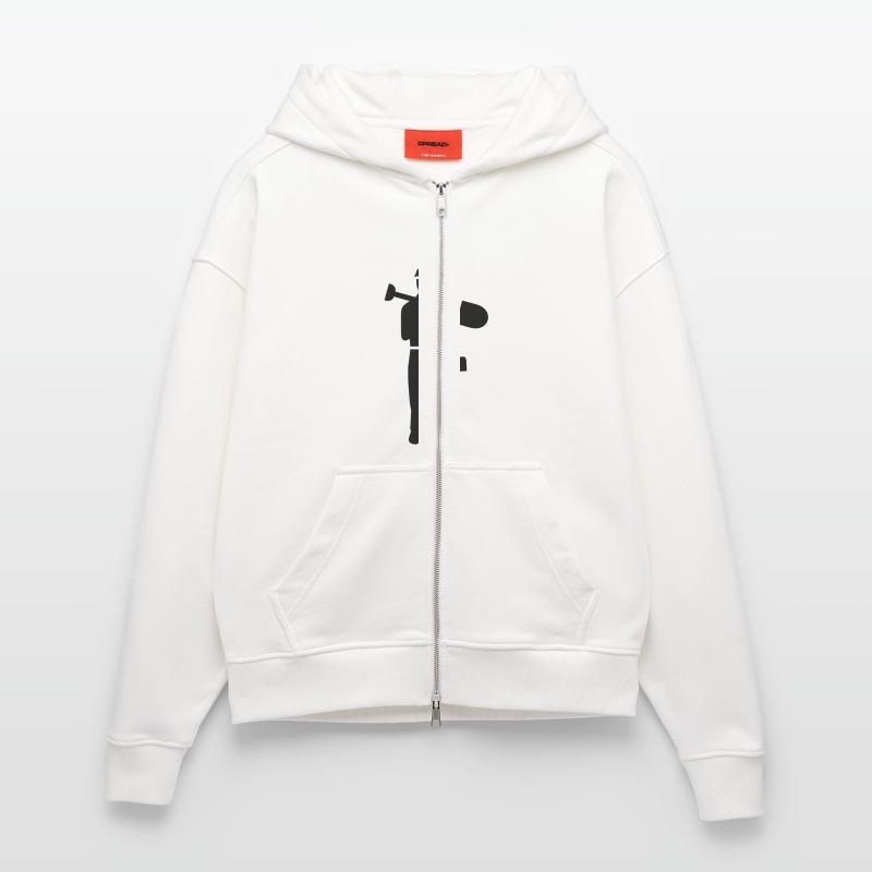 Construction worker Zip Hoodie - made by SPREAD