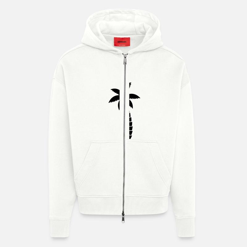 Palme - Zip Hoodie - made by SPREAD - OFF WHITE