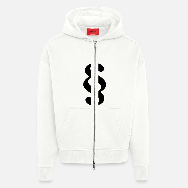 Paragraph - Zip Hoodie - made by SPREAD - OFF WHITE