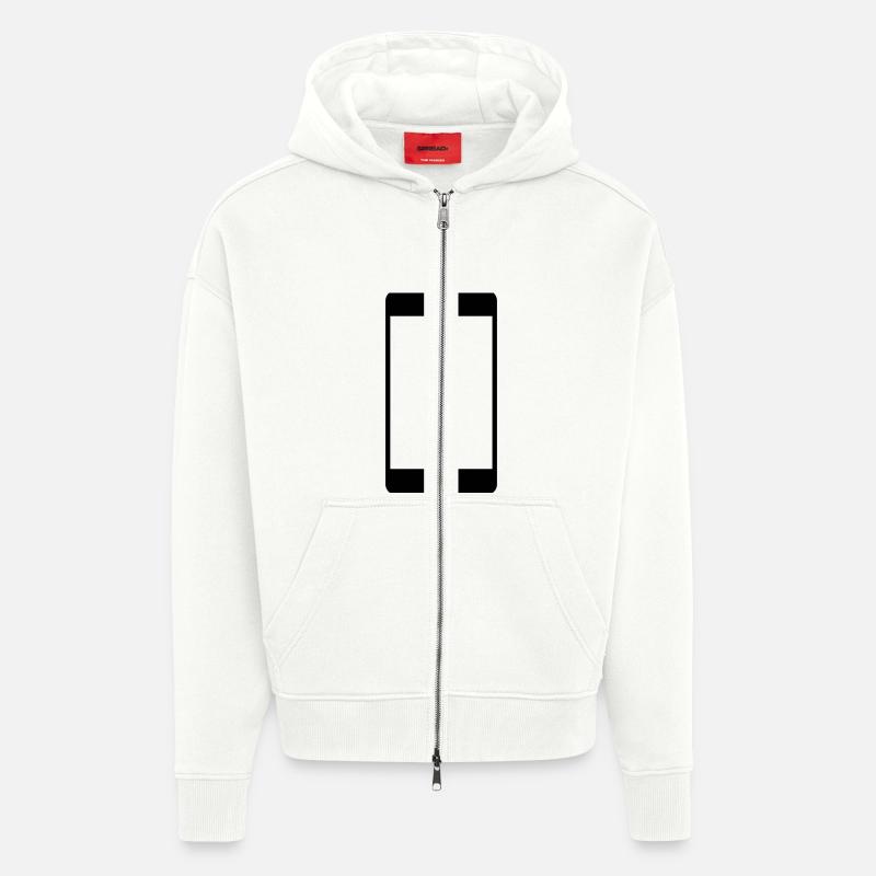 Handy Smartphone - Zip Hoodie - made by SPREAD - OFF WHITE
