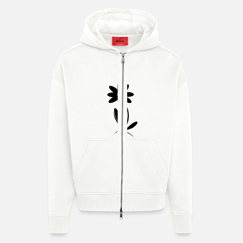 Blume Blümchen - Zip Hoodie - made by SPREAD - OFF WHITE