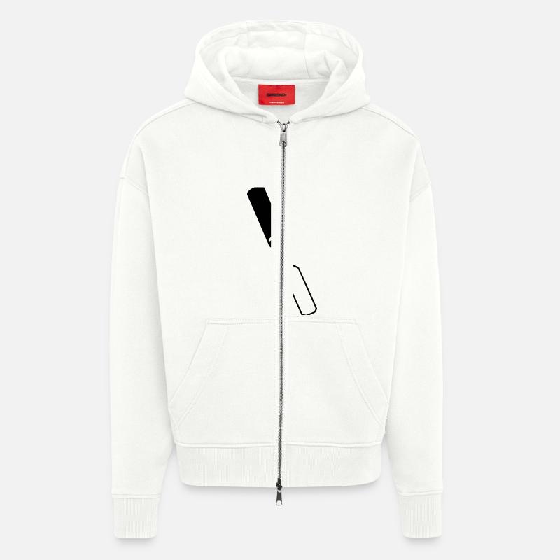 Gouge / Chisels / Tools - Zip Hoodie - made by SPREAD - OFF WHITE