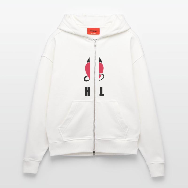 Heart Hell Veste à capuche bio épaisse oversize fabriqué en UE
