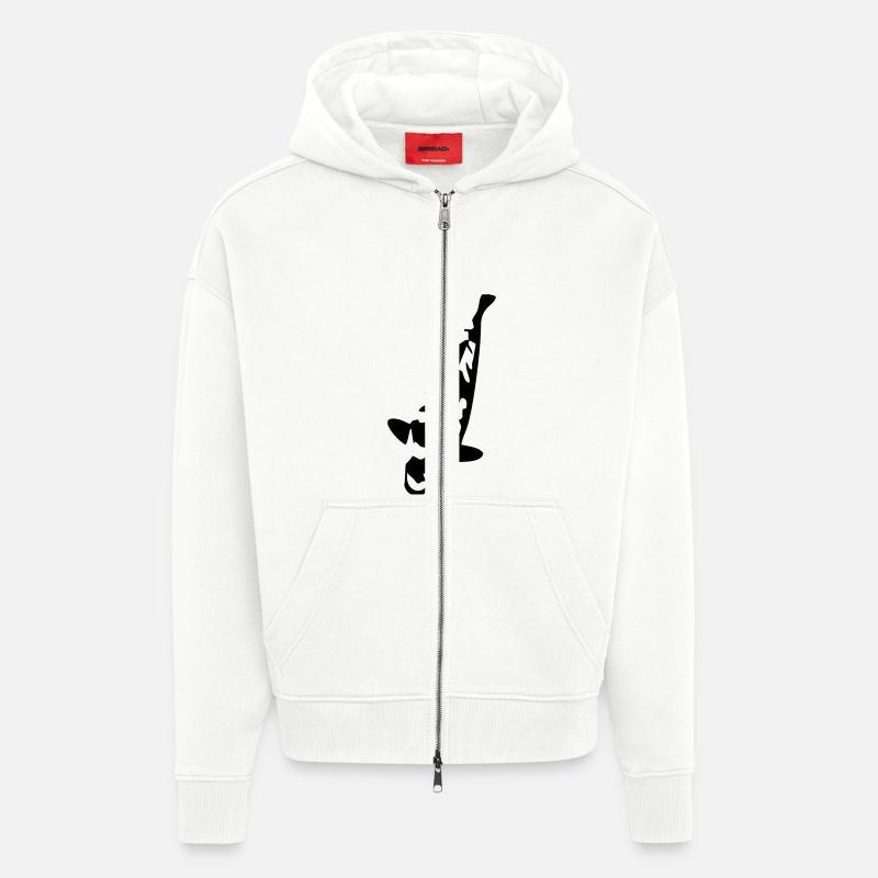 Shusui Koi - Zip Hoodie - made by SPREAD - OFF WHITE