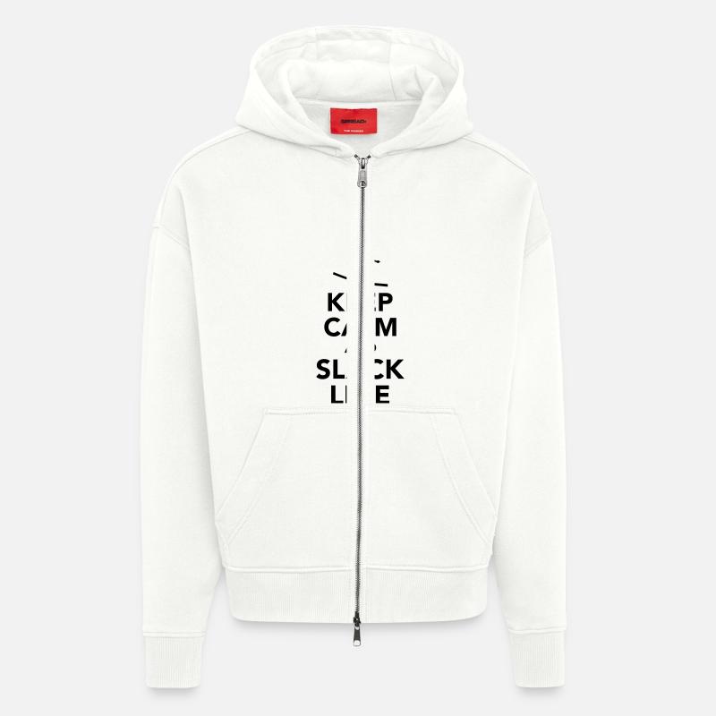 Slackline - Zip Hoodie - made by SPREAD - OFF WHITE