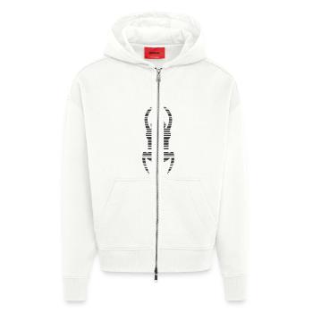 Geocaching Bug - Zip Hoodie - made by SPREAD - OFF WHITE - Vorne