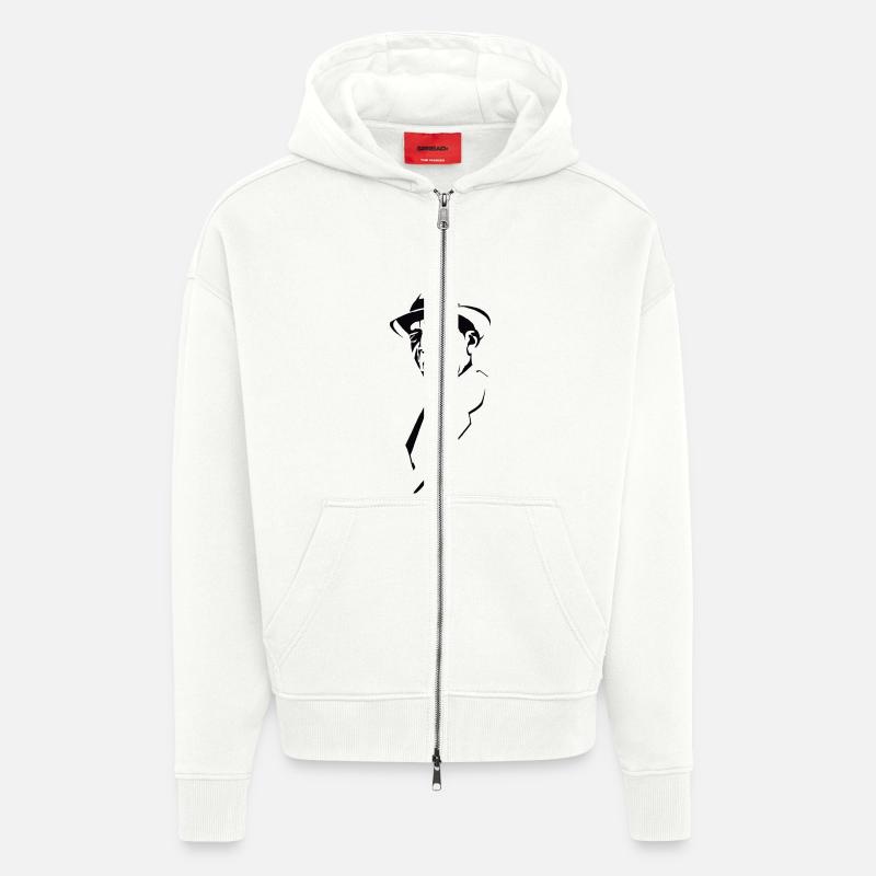 Compay Segundo - Zip Hoodie - made by SPREAD - OFF WHITE