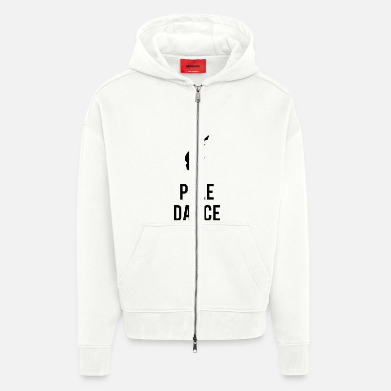 Pole Dance - Veste à capuche bio épaisse oversize fabriqué en UE - OFF WHITE
