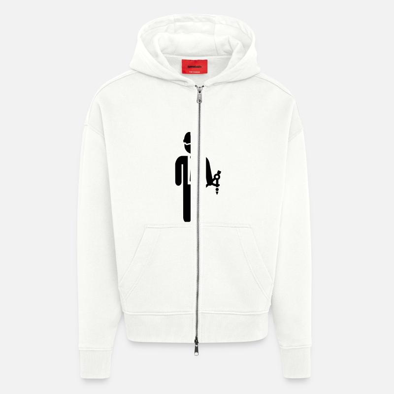 Ingenieur - Zip Hoodie - made by SPREAD - OFF WHITE