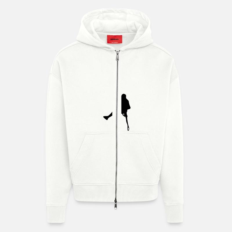 klettern_6_1f_ - Zip Hoodie - made by SPREAD - OFF WHITE