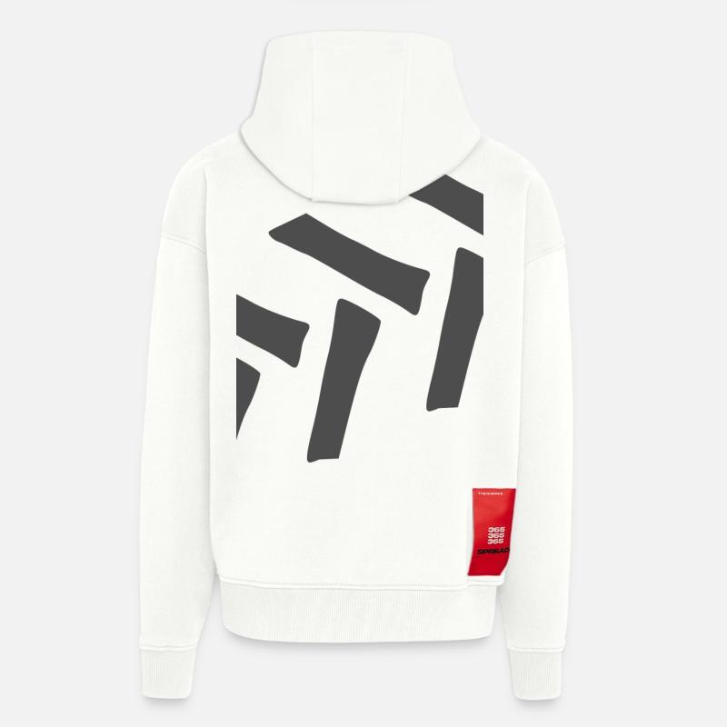 profil Executor - Veste à capuche bio épaisse oversize fabriqué en UE - OFF WHITE