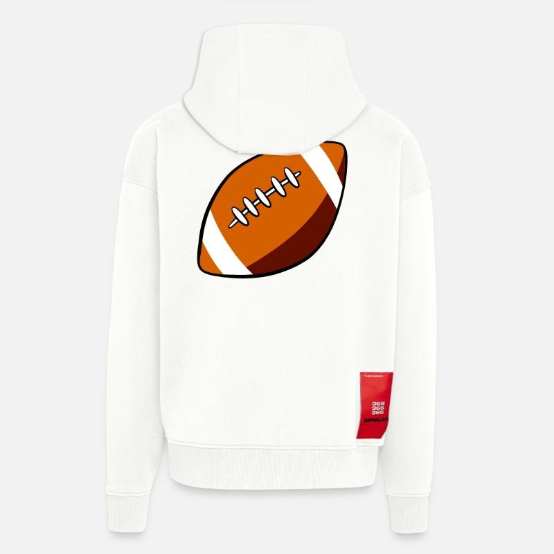 rugby - Zip Hoodie - made by SPREAD - OFF WHITE