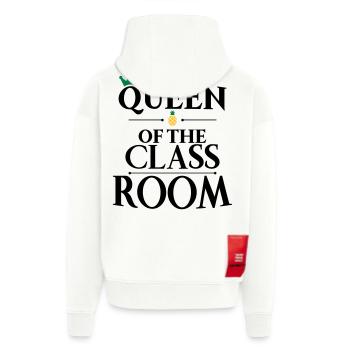 école - Veste à capuche bio épaisse oversize fabriqué en UE - OFF WHITE - Dos