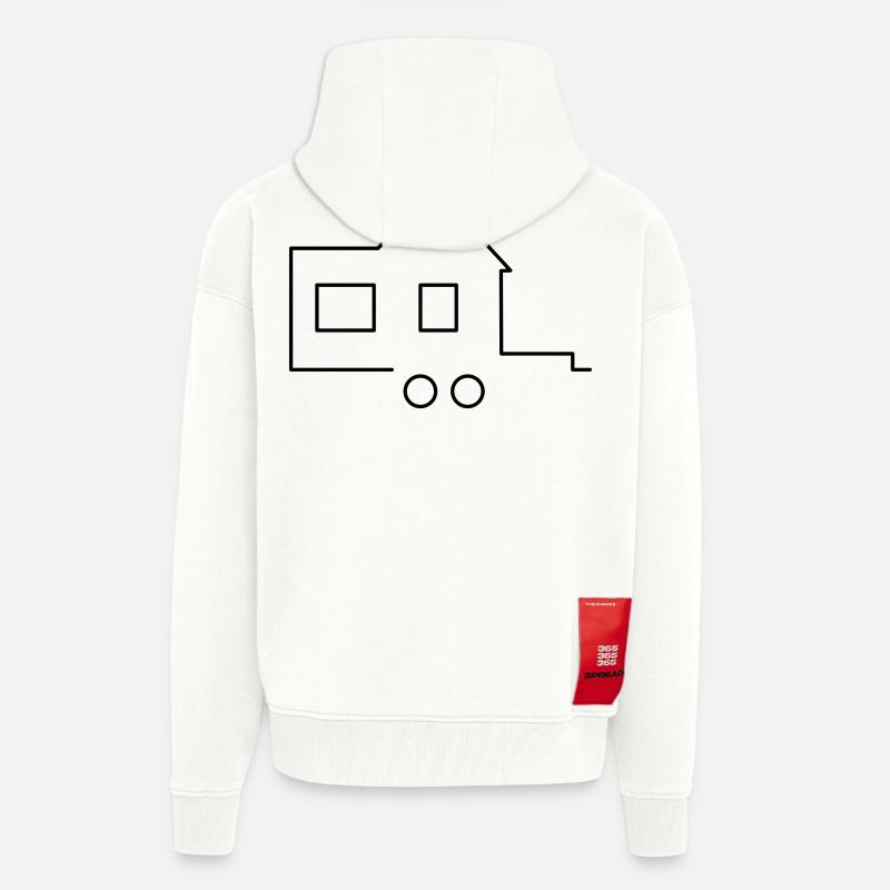 Tiny house - Zip Hoodie - made by SPREAD - OFF WHITE