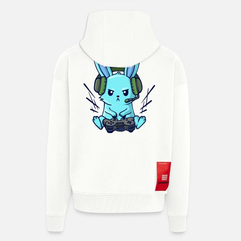 Gaming Controller Zocker Konsole Videogames - Zip Hoodie - made by SPREAD - OFF WHITE