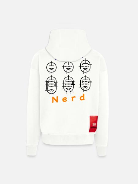 Vacuum Tube Nerd - Zip Hoodie - made by SPREAD - OFF WHITE