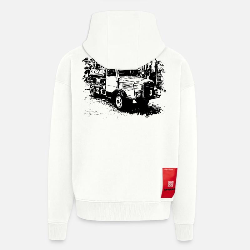 IFA Horch LKW Kipper - Zip Hoodie - made by SPREAD - OFF WHITE