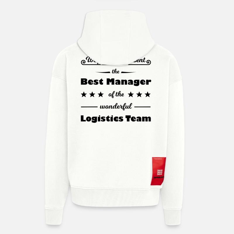 Der beste Logistik Manager - Zip Hoodie - made by SPREAD - OFF WHITE