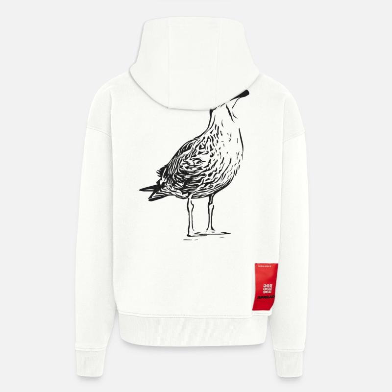 Eine Schöne Möwe - Zip Hoodie - made by SPREAD - OFF WHITE