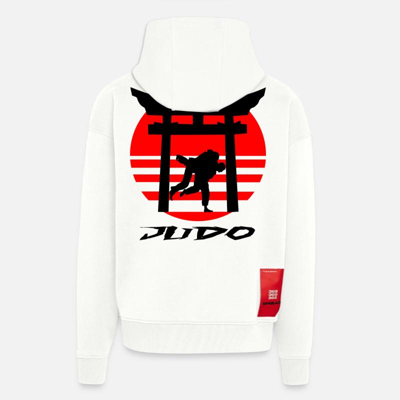 Judo - Veste à capuche bio épaisse oversize fabriqué en UE - OFF WHITE