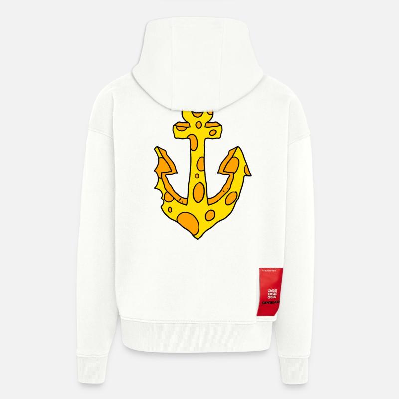 Anker Cheese - Zip Hoodie - made by SPREAD - OFF WHITE