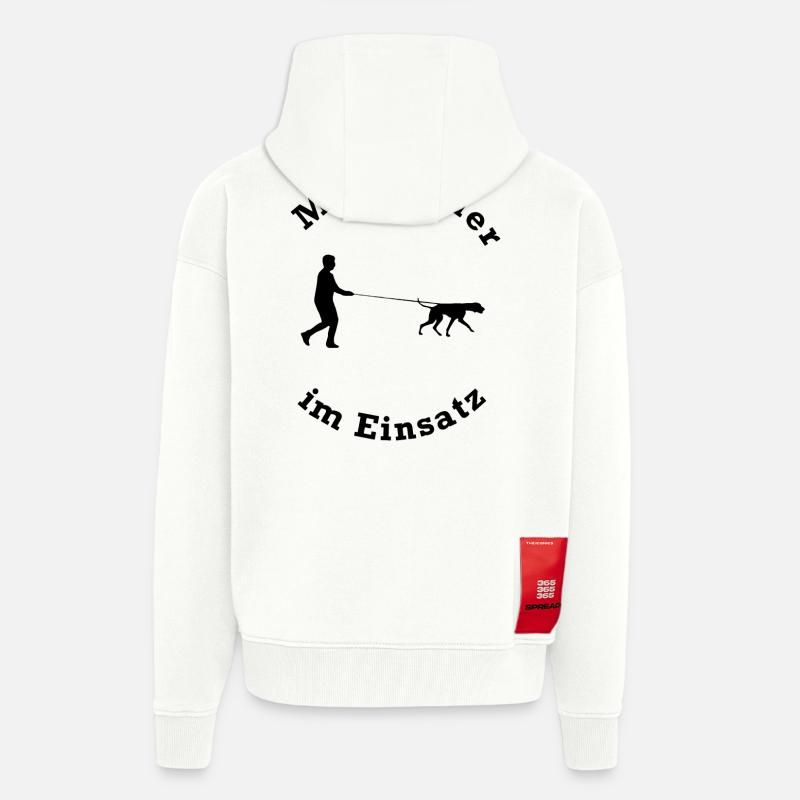MANTRAILER IM EINSATZ - Zip Hoodie - made by SPREAD - OFF WHITE