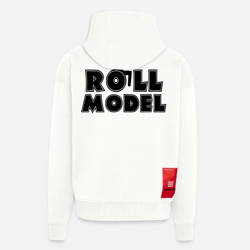 Jeder Rollstuhlfahrer ist ein Vorbild * - Zip Hoodie - made by SPREAD - OFF WHITE