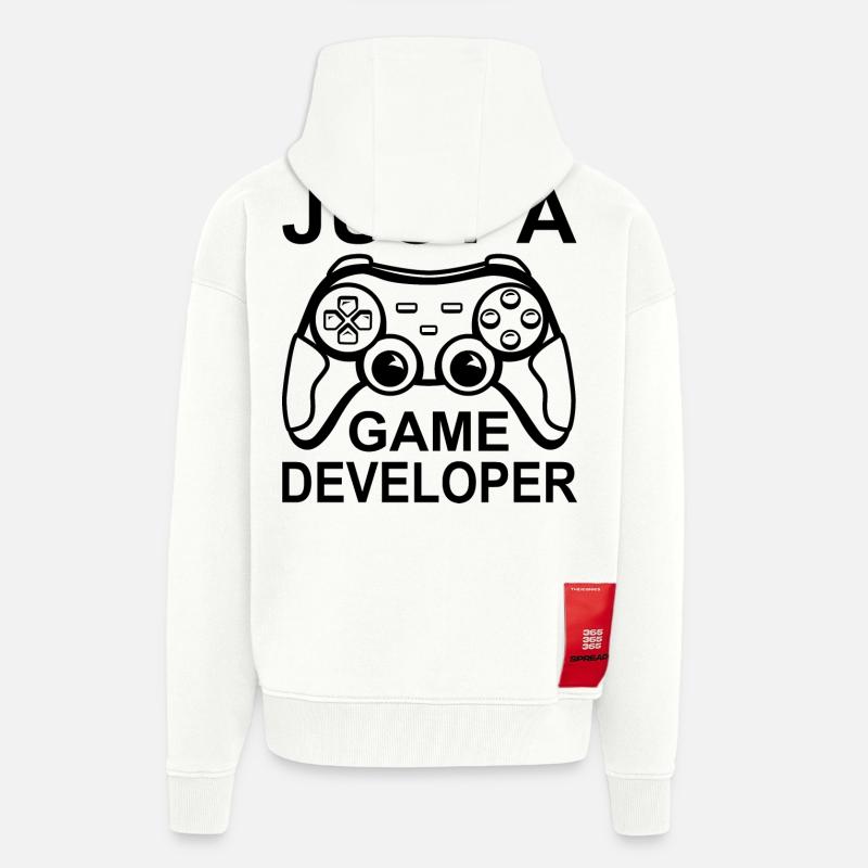 Only one game developer - Zip Hoodie - made by SPREAD - OFF WHITE