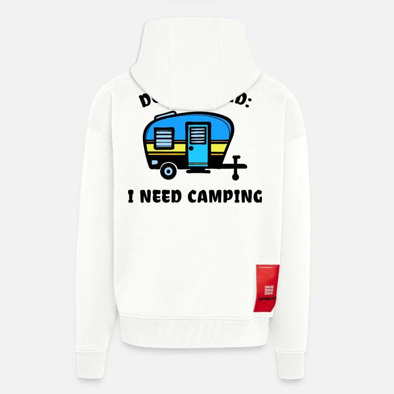 Camper Camping Wohnmobil Statement Wanderer - Zip Hoodie - made by SPREAD - OFF WHITE