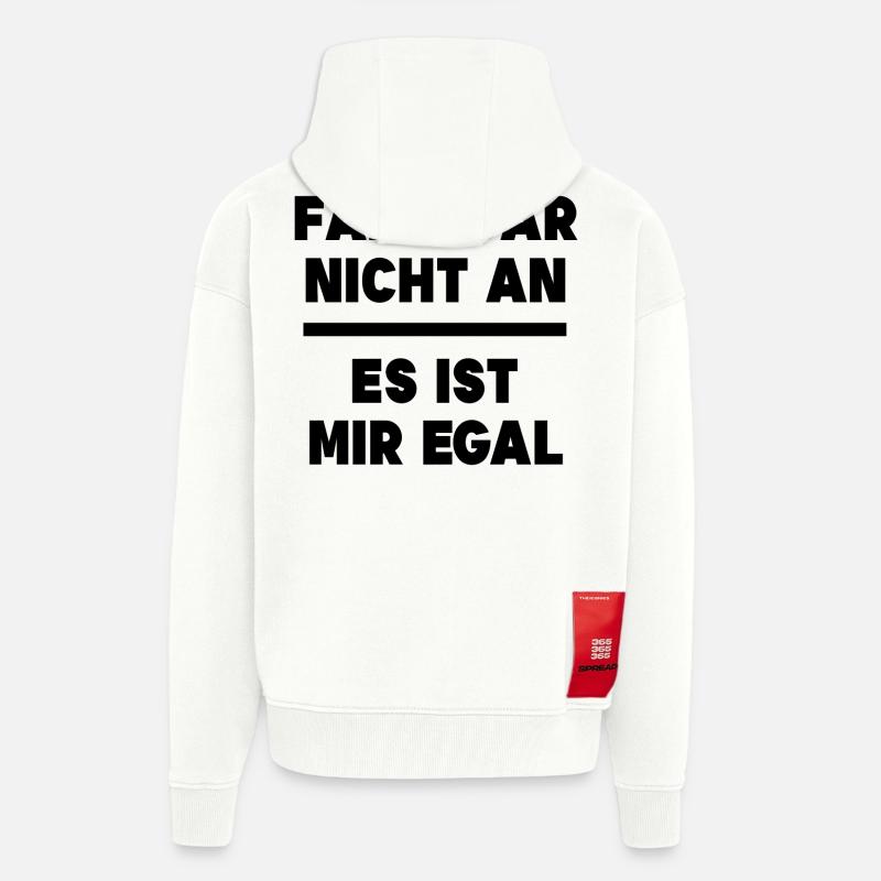 Ist Mir Egal Statement Relax Gleichgültig - Zip Hoodie - made by SPREAD - OFF WHITE